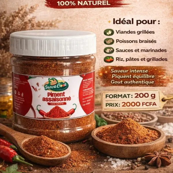 Piment Assaisonné, 200 g, Inova Cook